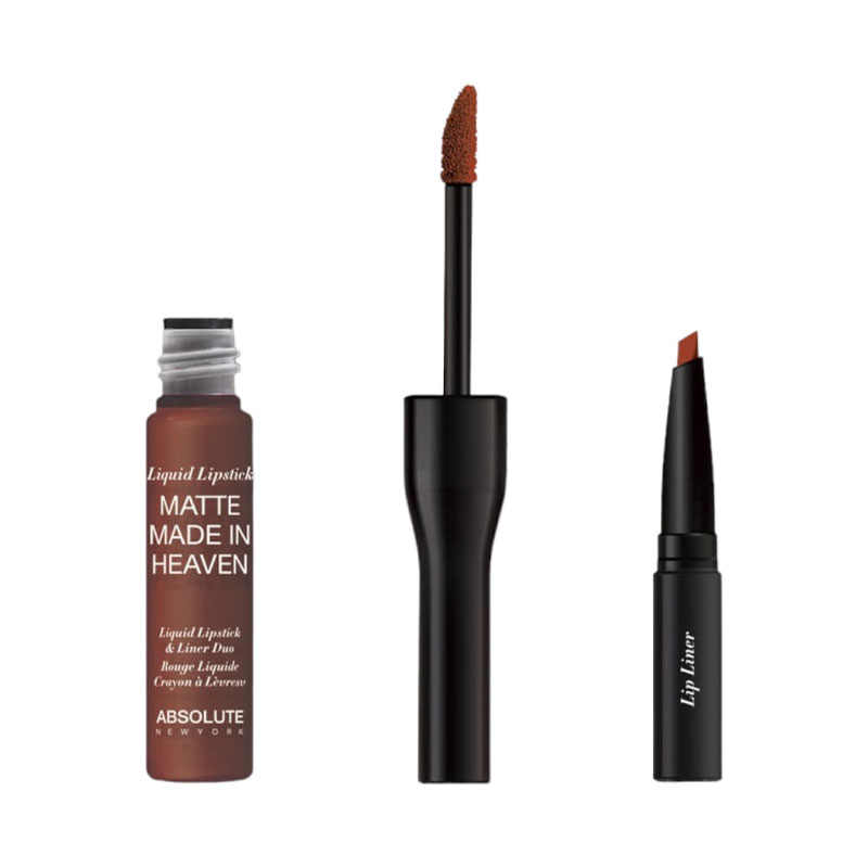 Absolute New York Matte Made In Heaven Liquid Lipstick & Liner Duo-Hostile MLIH05